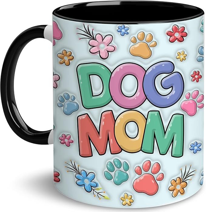 DEKIDOKA Christmas Gifts For Mom - Mom Gifts - Dog Mommy Coffee Cups - Coffee Mug For Mommy, Mama... | Amazon (US)