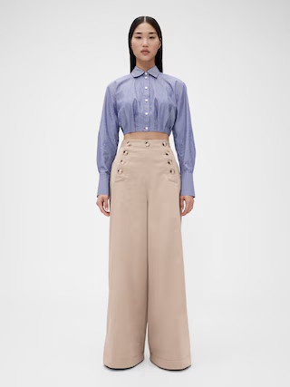 GapStudio High Rise Twill Sailor Pants | Gap (US)