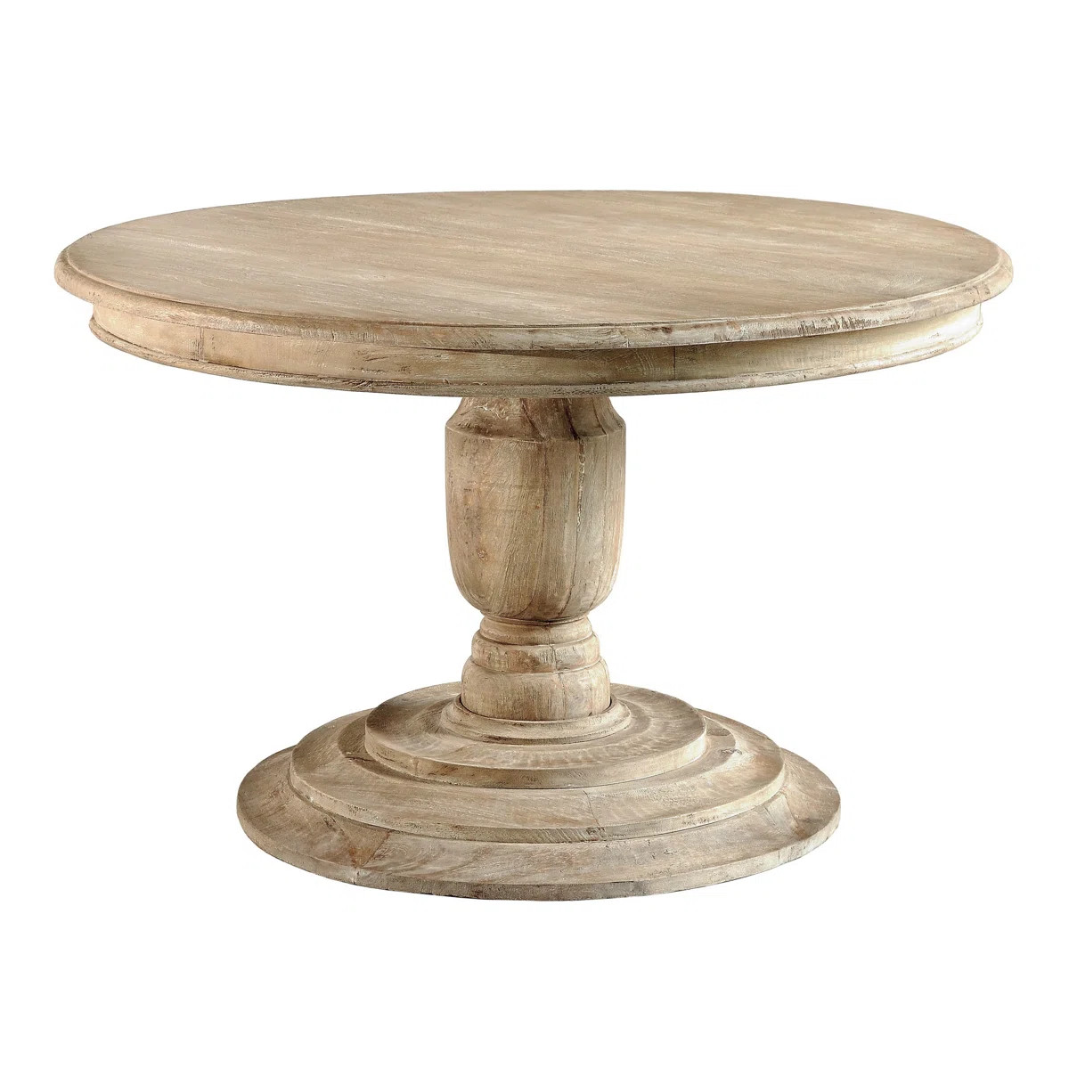 Attah Mahogany Round Solid Wood Dining Table | Wayfair North America