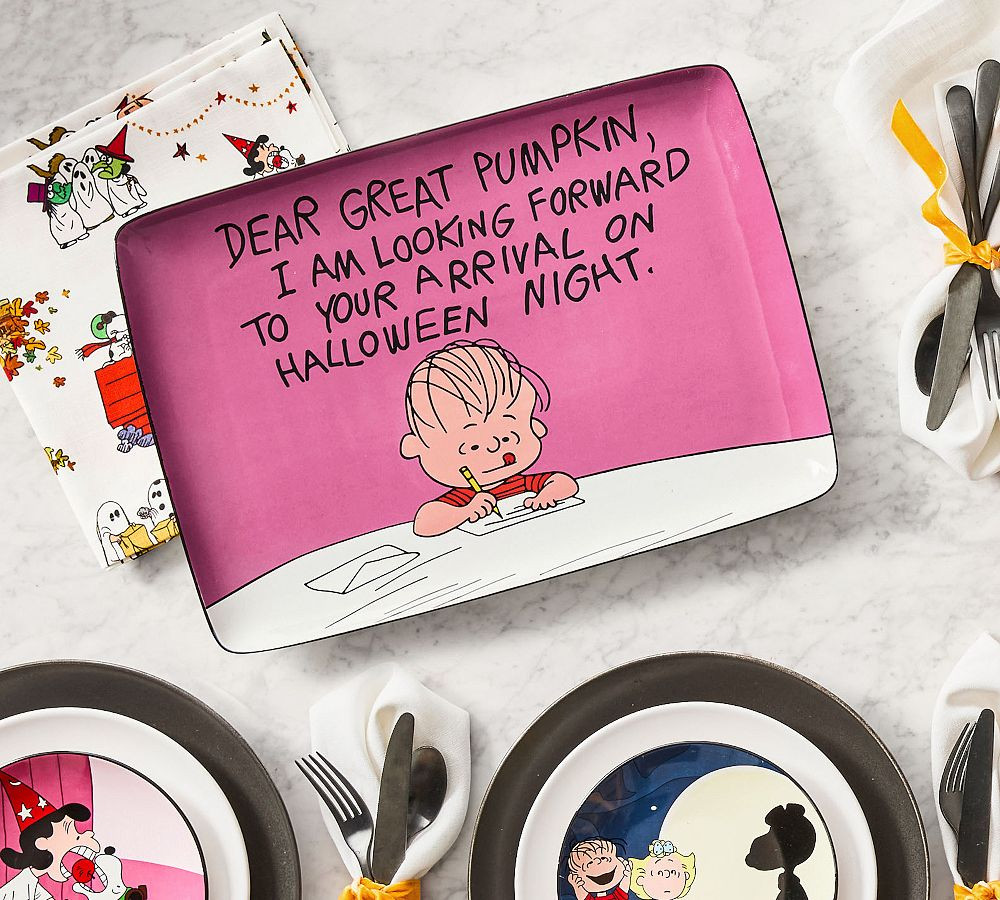Peanuts™ Great Pumpkin Stoneware Platter | Pottery Barn (US)