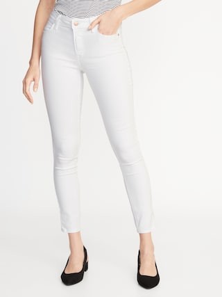 White Super Skinny Ankle Jeans for Women | Old Navy US