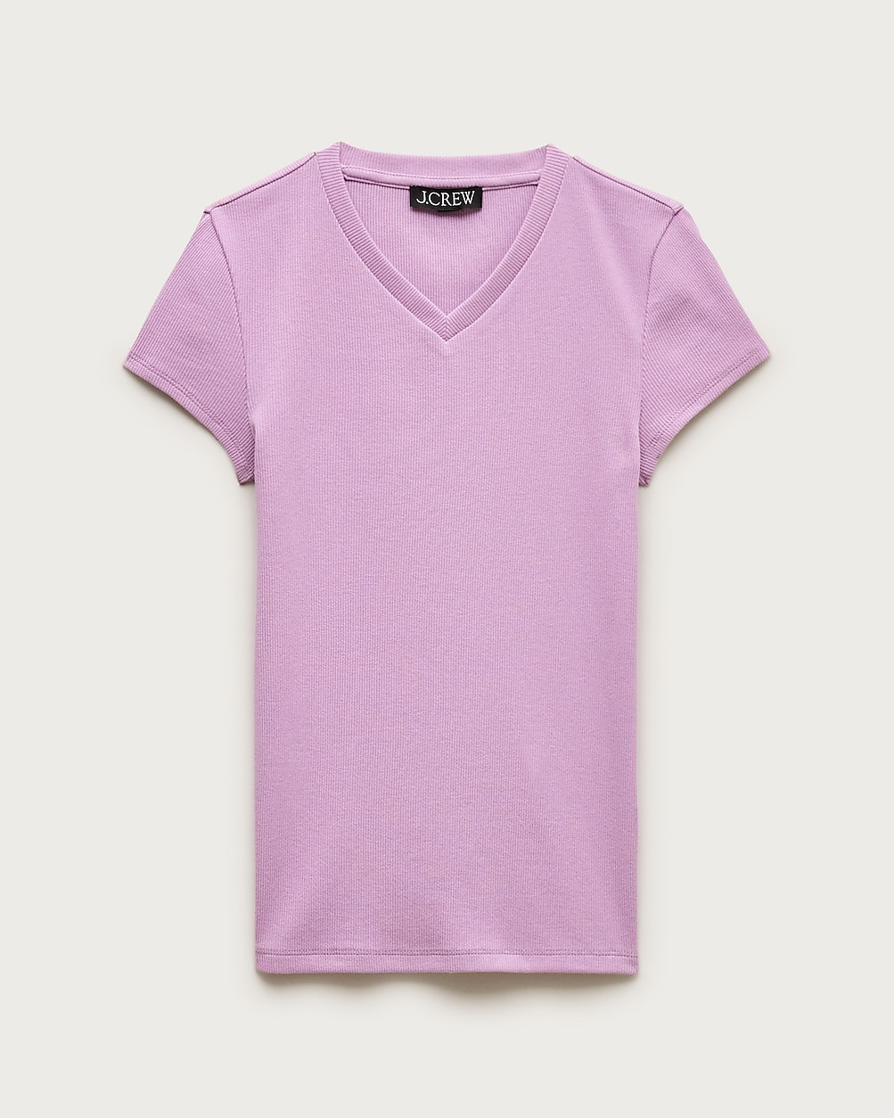 Perfect rib high V-neck T-shirt | J. Crew US