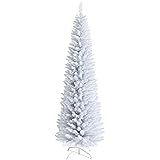 National Tree Company Artificial Christmas Tree, White Tinsel, Includes Stand, 6 feet | Amazon (US)