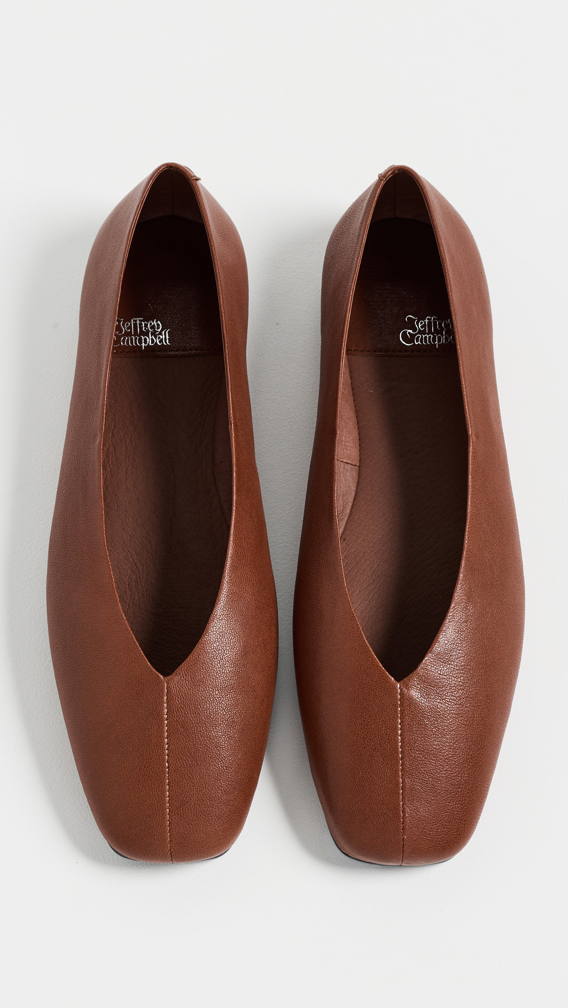 Jeffrey Campbell Fathom Flats Cognac 6.5 | Shopbop