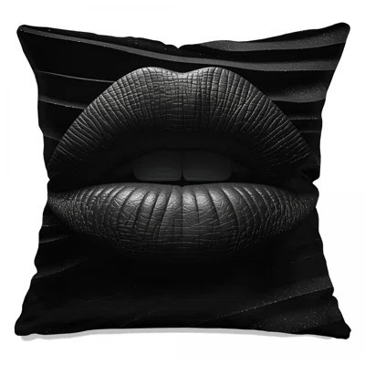 Lips Throw Pillow, Abstract Double Sided Pillows | Wayfair North America