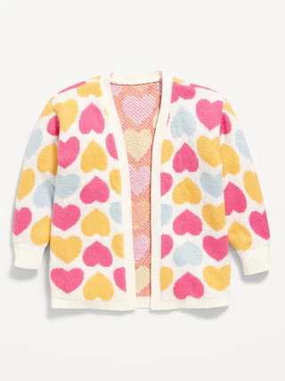 SoSoft Printed Open-Front Tunic Sweater for Toddler Girls | Old Navy (CA)