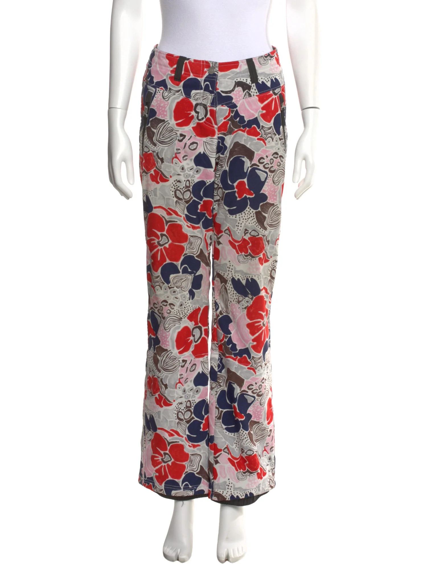 Bogner Fire + Ice Printed Wide Leg Pants - 11" Rise, White Pants, Clothing - WBOFI24056 | The Rea... | The RealReal