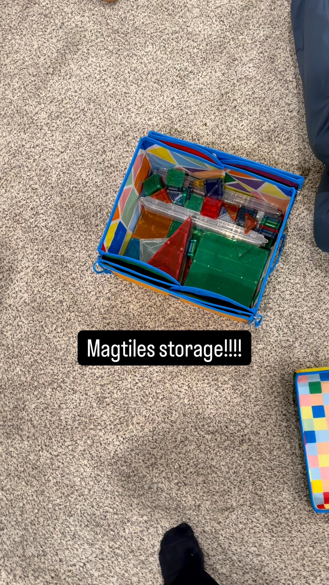 I pulled the trigger on the mag tile storage bin bc the structure, the unfolded playmat, and I have zero regrets. We have 3 sets of full magtiles, a micro set, 2 sets of ramps, and we have soooo much room left in the storage bin!

#LTKmomlife #LTKHome #LTKKids