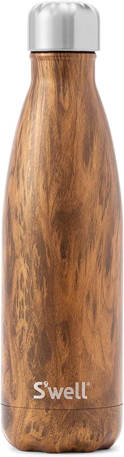 S'well Stainless Steel Water Bottle-17 Teakwood Triple-Layered Vacuum-Insulated Containers Keeps ... | Amazon (US)