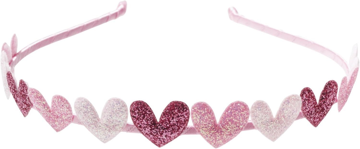 Anna Belen Girls"Eden" Glitter Hearts Headband | Amazon (US)