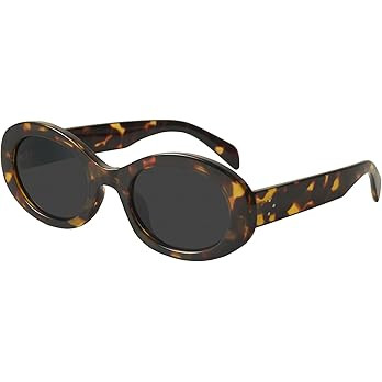 mosanana Oval Retro Trendy Sunglasses for Women Cool Cute Fashion 90s Style MS52371 | Amazon (US)