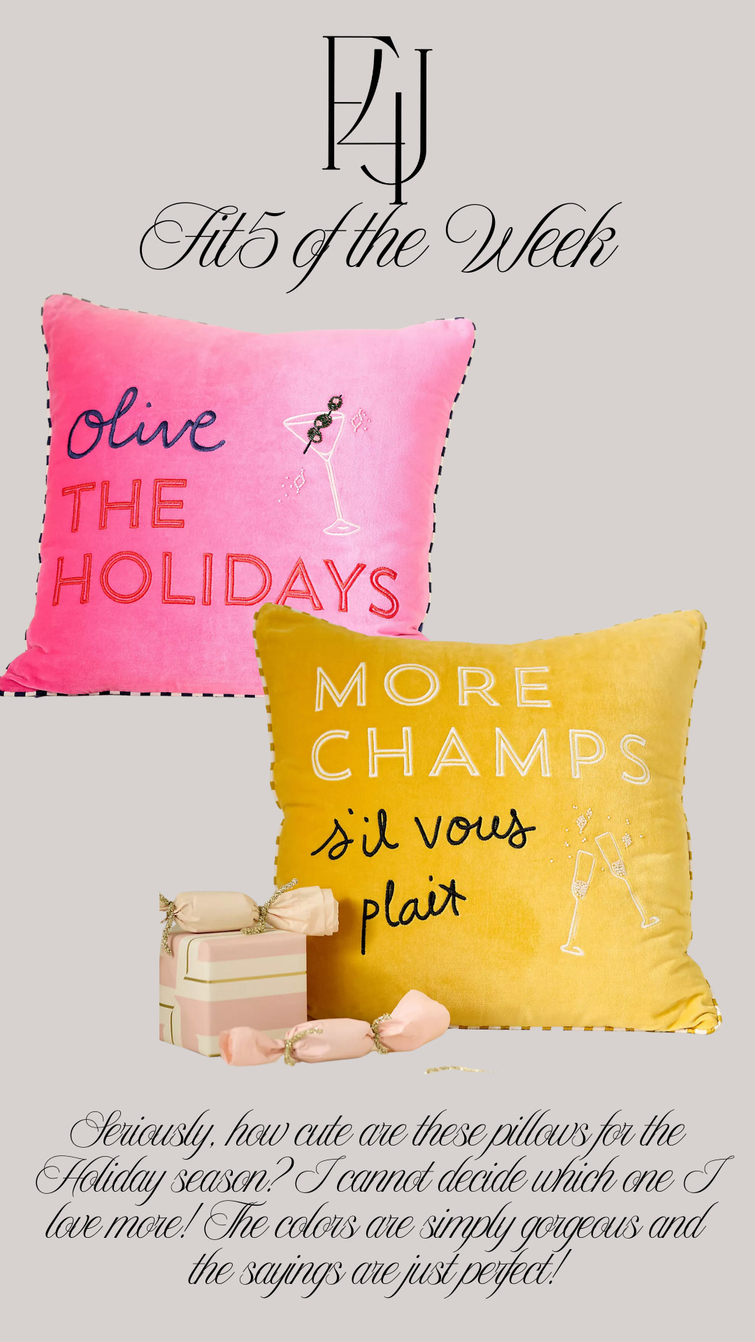 Seriously, how cute are these pillows? I cannot decide which one I love more! The colors are simply gorgeous, and the sayings are just perfect!

Fit4Janine, Anthropologie, Holiday, Holiday Decor, Home 

 #LTKSeasonal #LTKHome