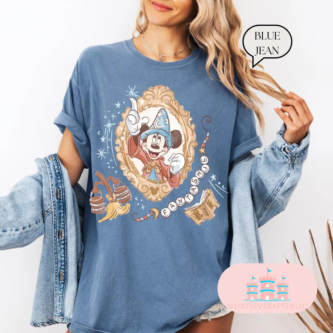 Comfort Color®  Disney Mickey Wizard Shirt, Wizard shirt, magical shirt, Vintage wizard shirt, D... | Etsy (US)