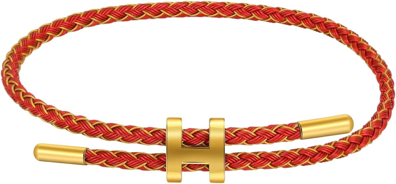 AIMADE Bracelets for Women Adjustable Charm Bracelet, 18k Gold-plated Buckle Design Titanium Stee... | Amazon (US)