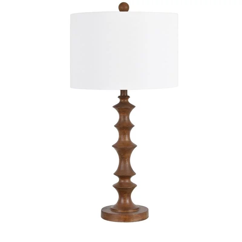Evolution by Crestview Collection Jonah Resin Wood Table Lamp in Brown | Walmart (US)