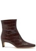 Wally crocodile-effect leather ankle boots | Harvey Nichols