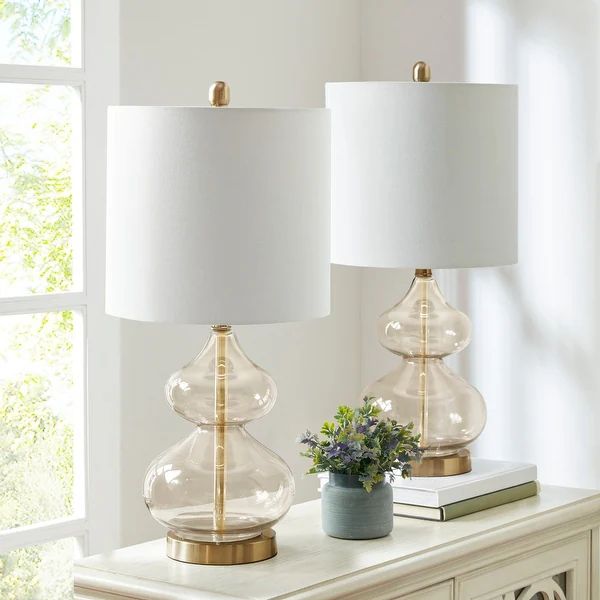 Ellipse Gold Table Lamp (Set of 2) by 510 Design - Gold | Bed Bath & Beyond