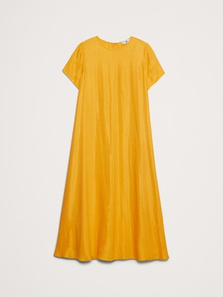 Aurelia Viscose-Hemp Maxi Dress | Banana Republic (US)