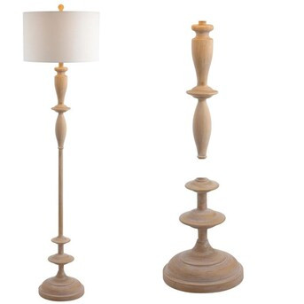 JONATHAN  Y Transitional 63.5-in Brown Shaded Floor Lamp | Lowe's