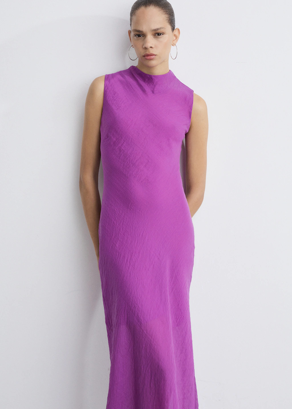 Lyocel midi-dress - Women | MANGO USA | Mango (US/MX/AU)