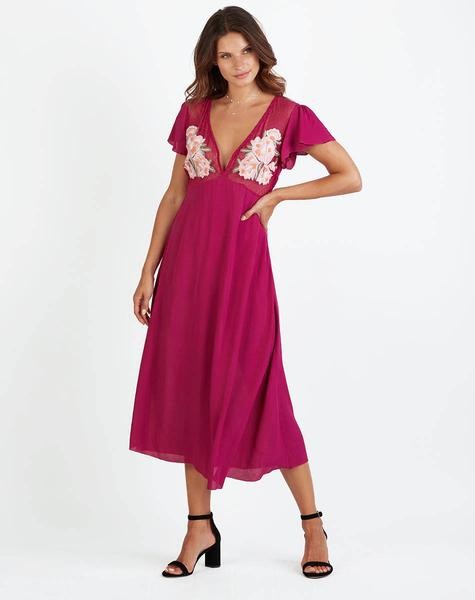 CRUSH DRESS FUCHSIA | Cleobella LLC