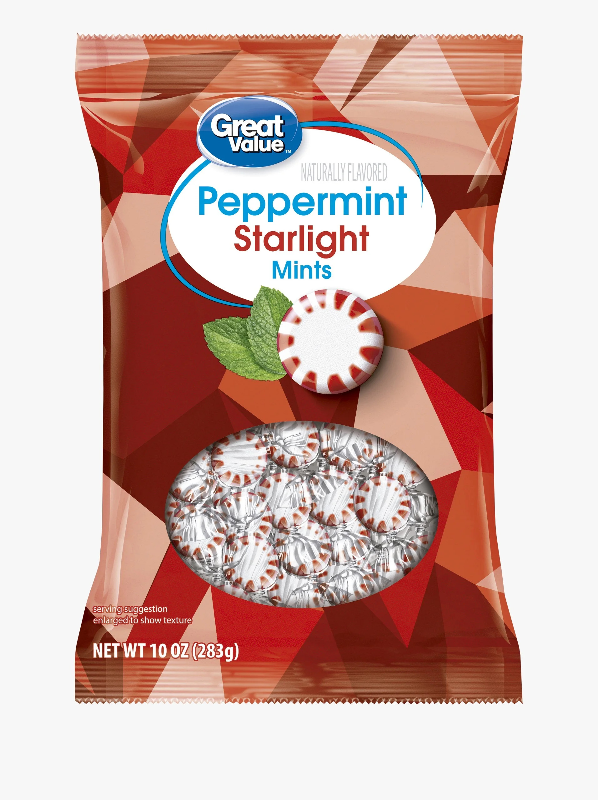 Great Value Peppermint Starlight Mints Hard Candy, 10 oz Bag | Walmart (US)