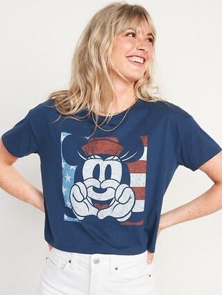 Licensed Pop Culture Graphic Cropped T-Shirt for Women | Old Navy (US)