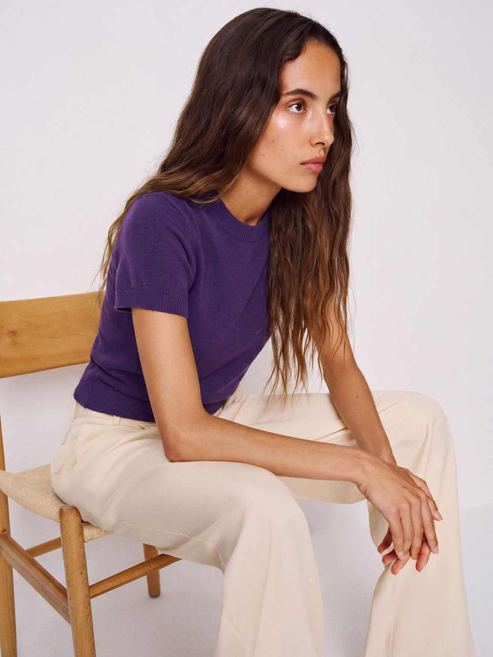Darcy Cashmere Tee | Reformation (Global)