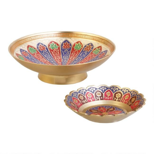 Painted Brass Trinket Dish Collection | World Market