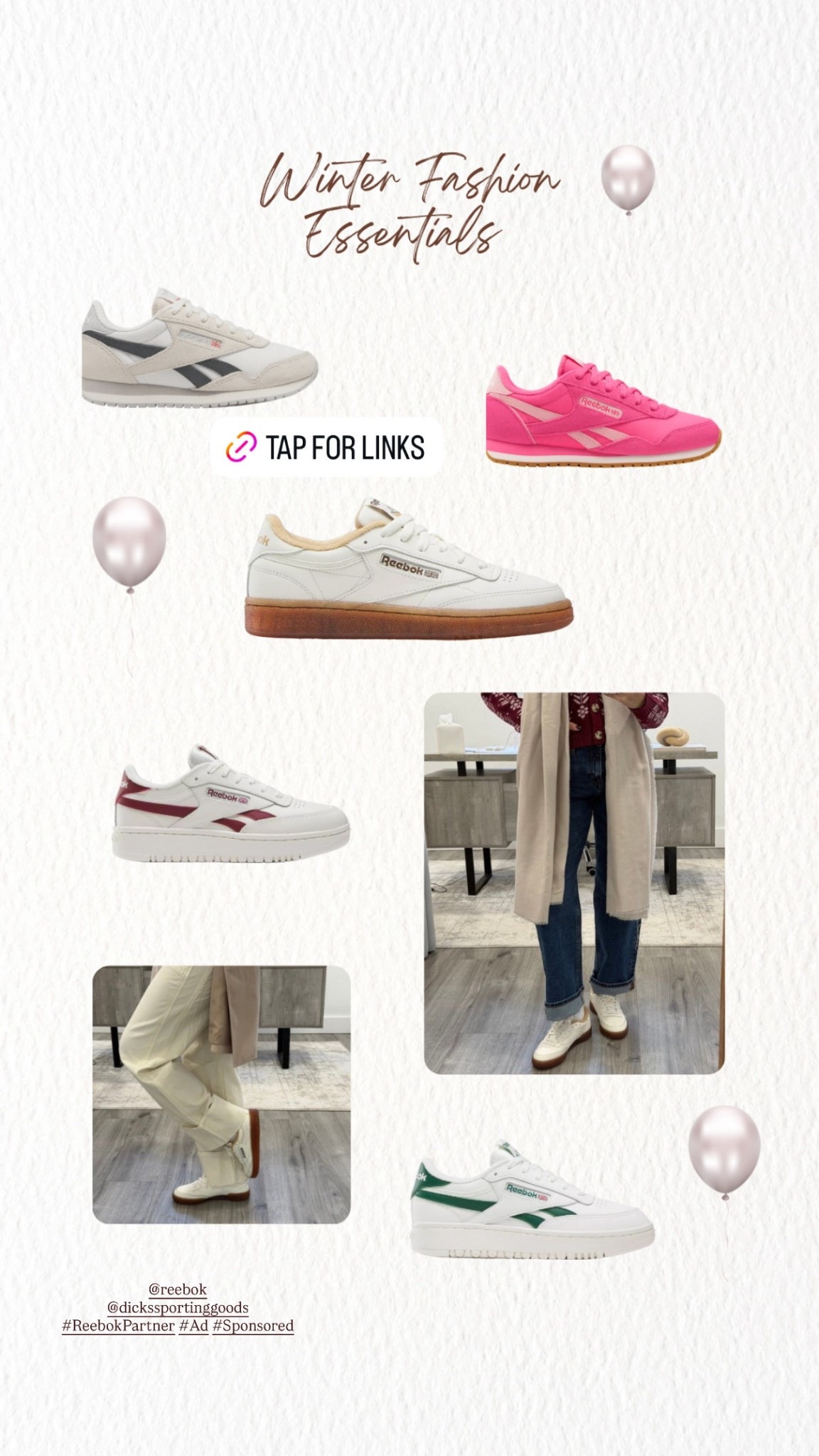 @reebok’s  CLUB C 85 VINTAGE! #ReebokPartner #Ad  #Sponsored #dkspartner 

#LTKHoliday #LTKGiftGuide #LTKootd