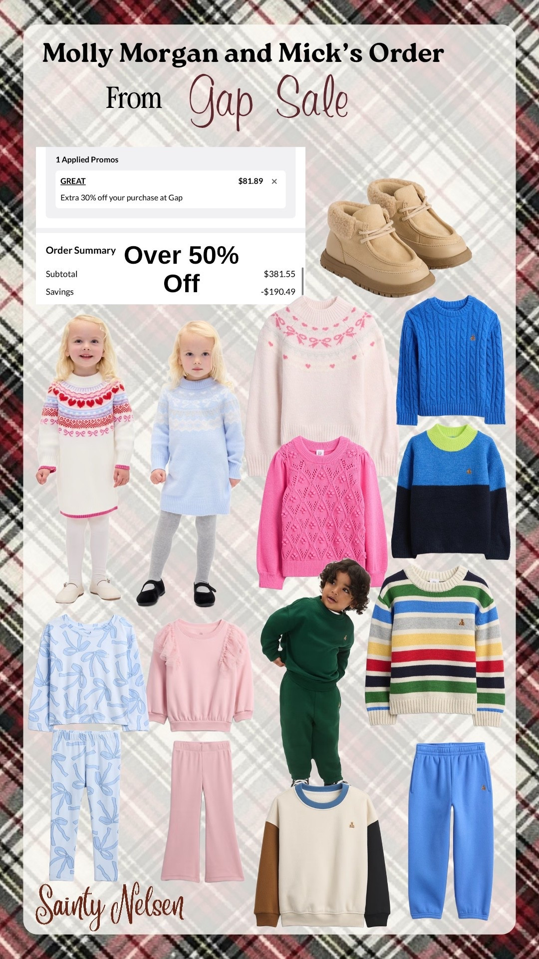 Molly Morgan & Mick’s #GAP order! Over 50% off

#LTKHoliday #LTKBaby #LTKKids