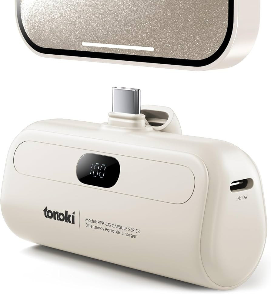 5000mAh USB-C Portable Charger - for iPhone 17/16/15, Android (Samsung, Pixel, Motorola, OnePlus,... | Amazon (US)