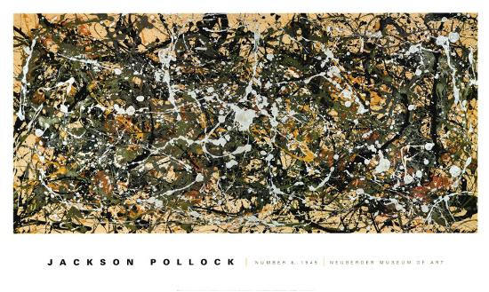 'Number 8, 1949' Art Print - Jackson Pollock | Art.com | Art.com
