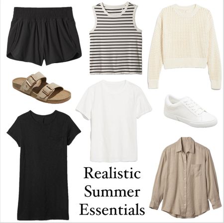 Realistic Summer Essentials! These are pieces you will want to wear on repeat all Summer long. And they are versatile enough to get you through all other seasons too! #oldnavy #gap #target #summeroutfits #summerstyle #minisummercapsule

#LTKStyleTip #LTKFindsUnder50 #LTKSaleAlert