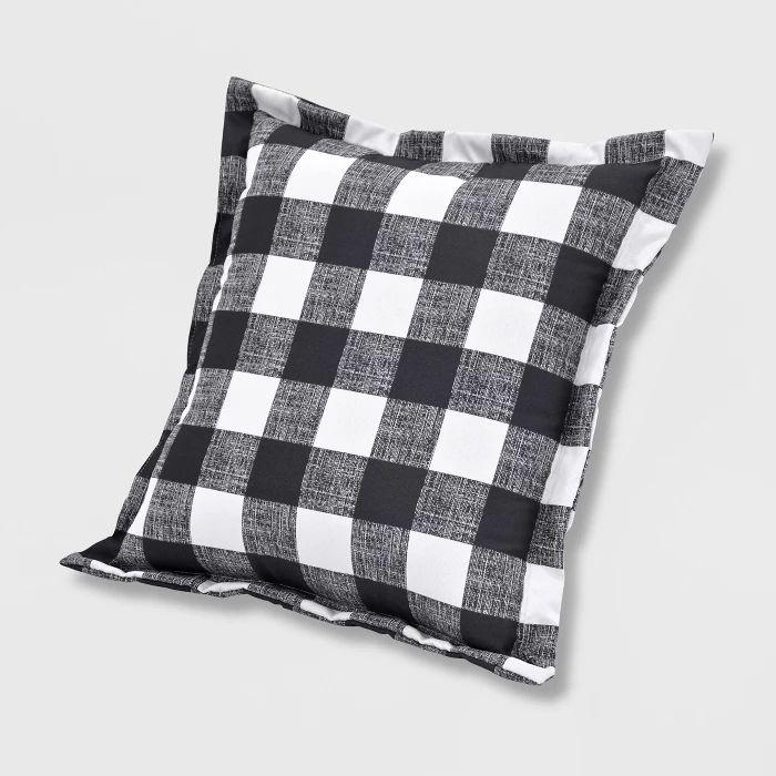 Buffalo Plaid Outdoor Deep Seat Pillow Back Cushion - Threshold™ | Target