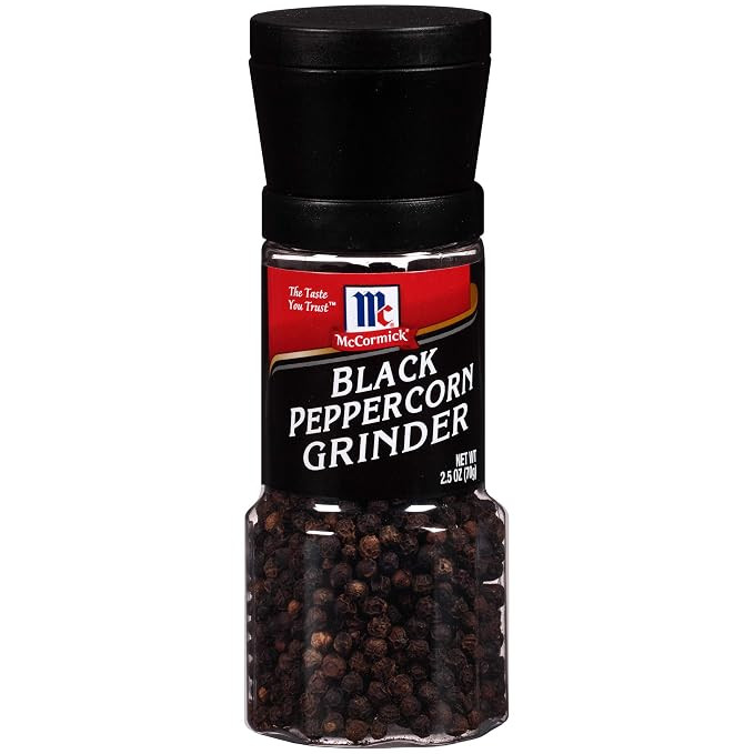 McCormick Black Peppercorn Grinder, 2.5 oz | Amazon (US)