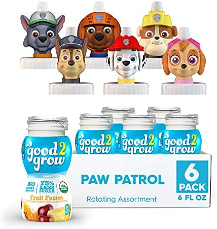 good2grow Organic Paw Patrol Rotating Character 6 Pack 75% less sugar Fruit Fusion Juice, 6-Ounce... | Amazon (US)