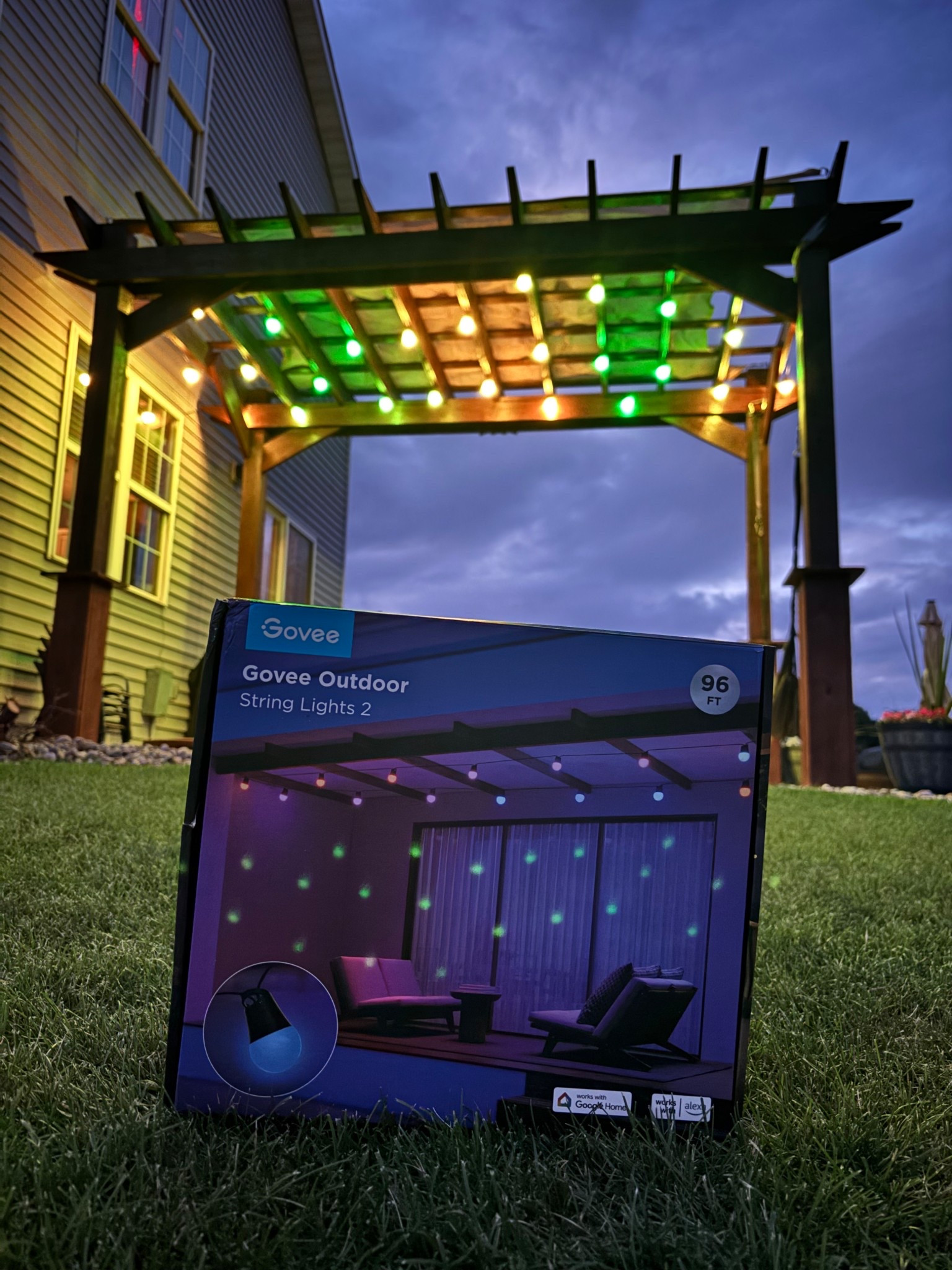 Pergola update + new lights