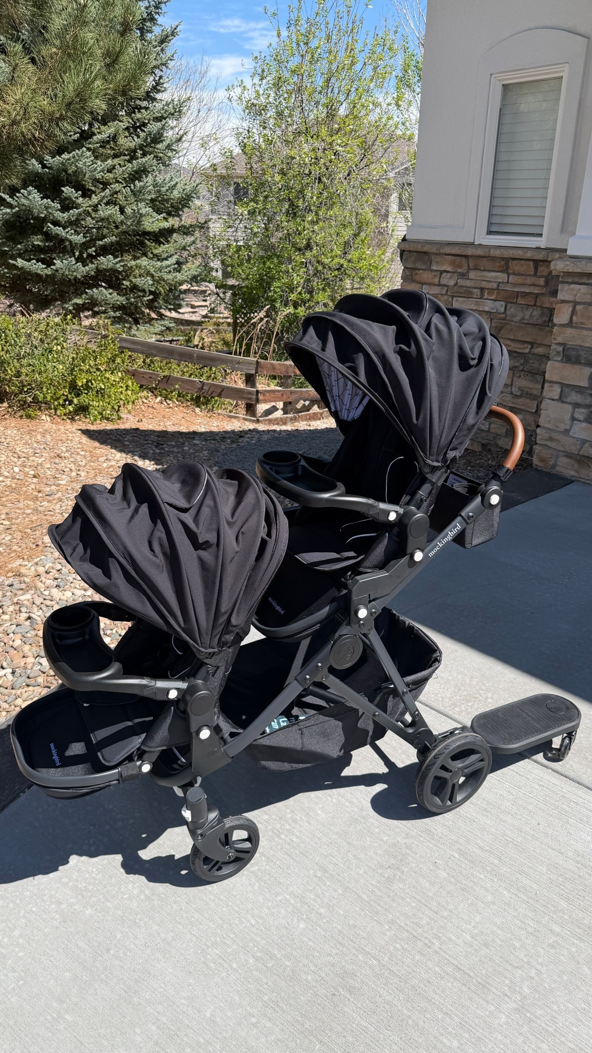 Double stroller that is insanely easy to assemble and lets you put the bassinet up top when you have a newbie 🥰🫶🏽

#LTKBaby