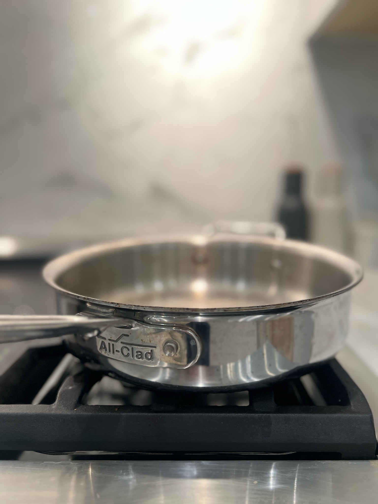 If I were to invest in one all clad stainless steel pan… This would be it. This is the 4 quart sauté pan and it literally does it all. It is available on Walmart, as are so many other amazing national brands. @walmart #walmartpartner #walmartmusthaves 