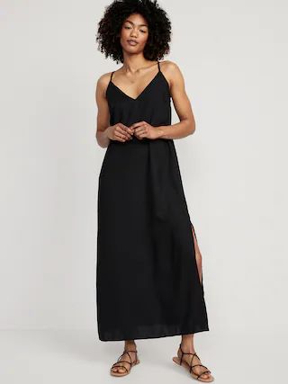 Tie-Back Maxi Slip Dress for Women | Old Navy (CA)