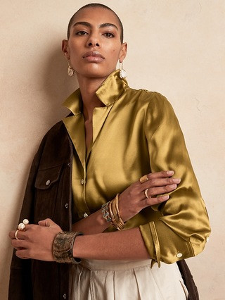 Silk Resort Shirt | Banana Republic (US)