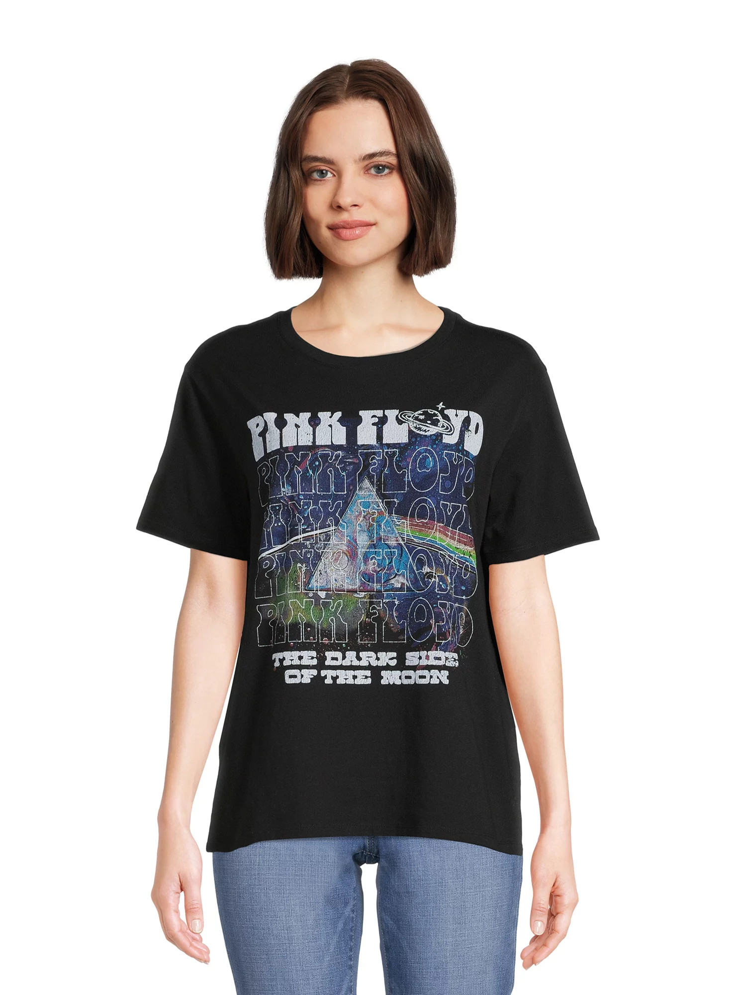 Time and Tru Women's Short Sleeve Band Graphic Tee | Walmart (US)