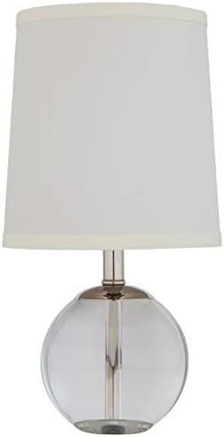 Amazon Brand – Stone & Beam Modern Round Glass Table Desk Lamp With Light Bulb And White Shade ... | Amazon (US)