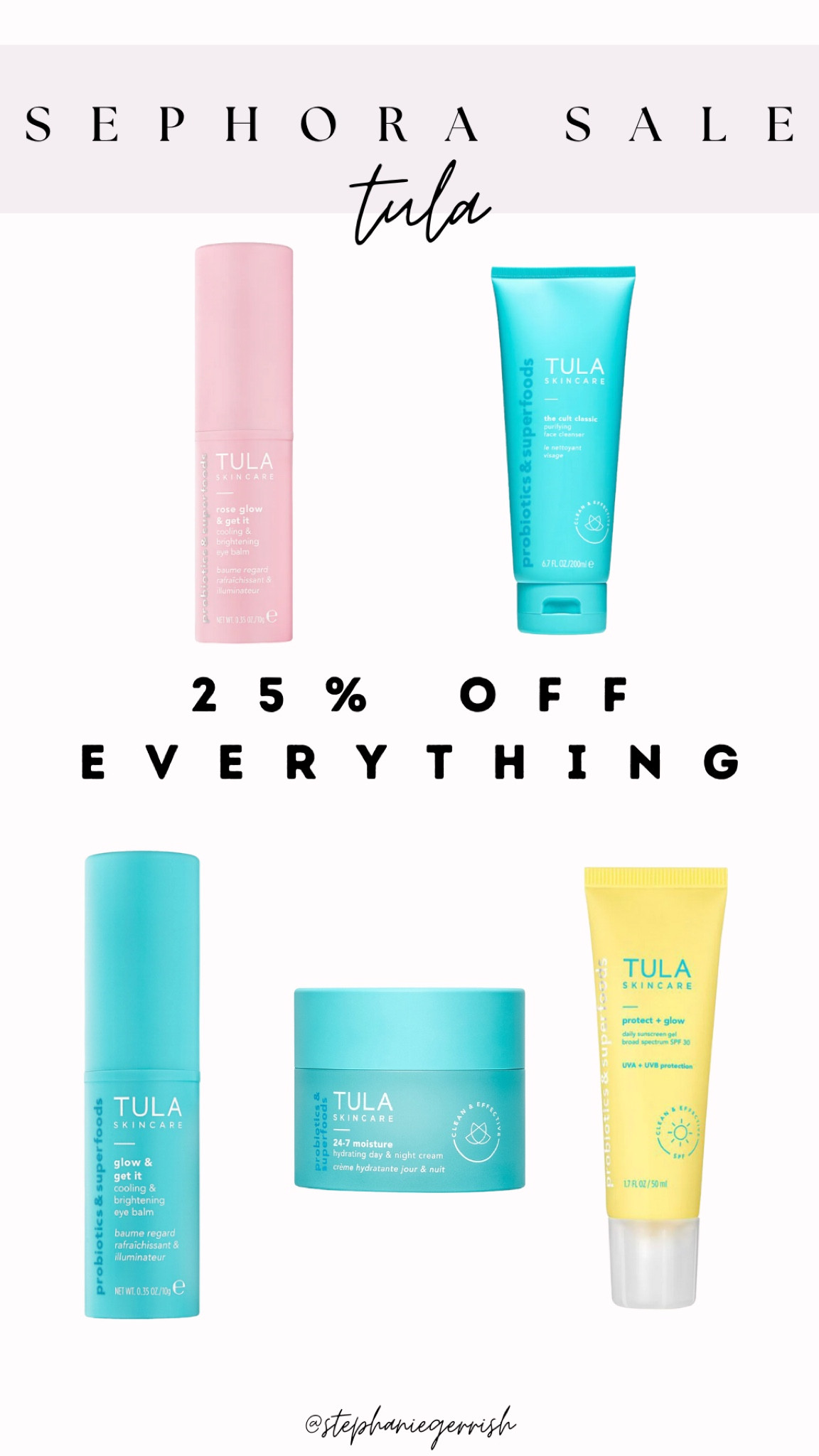 Sephora Sale: Tula- 25% OFF EVERYTHING

#LTKunder50 #LTKbeauty #LTKsalealert