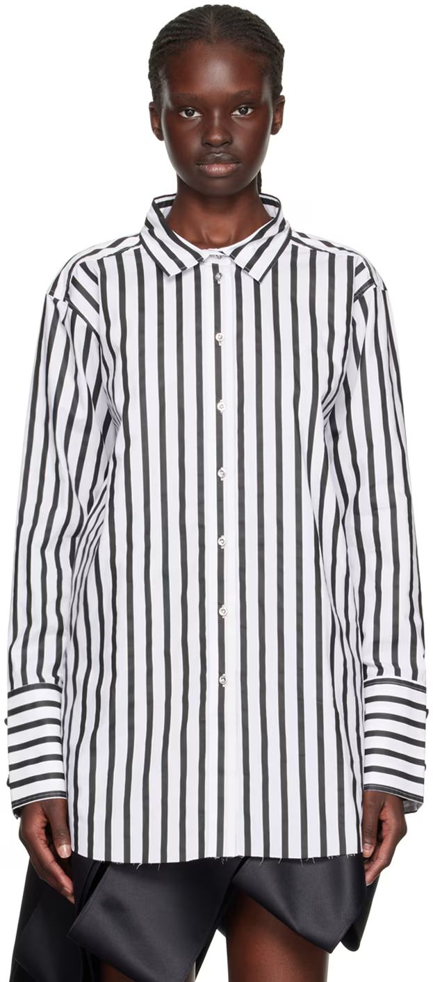 Black & White Striped Shirt | SSENSE