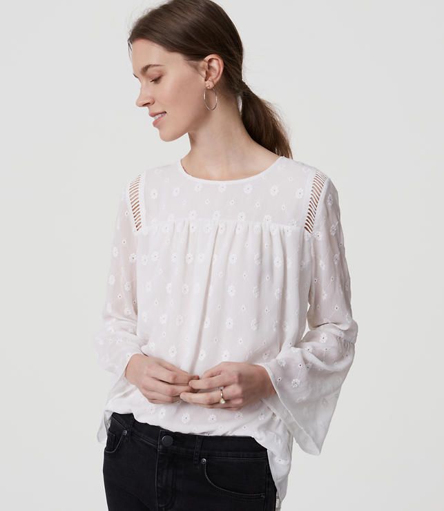 Daisy Bell Sleeve Blouse | LOFT