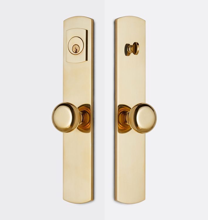 Arched Knob Exterior Door Hardware Tube Latch Set | Rejuvenation