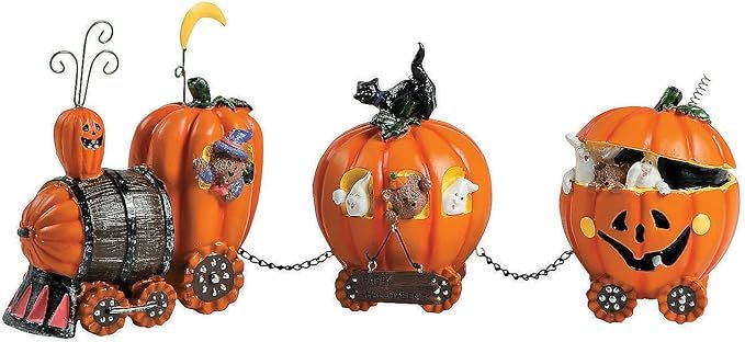 Pumpkin Express Train for Halloween Decorations - Fall Home Decor Table Top Figurines | Amazon (US)