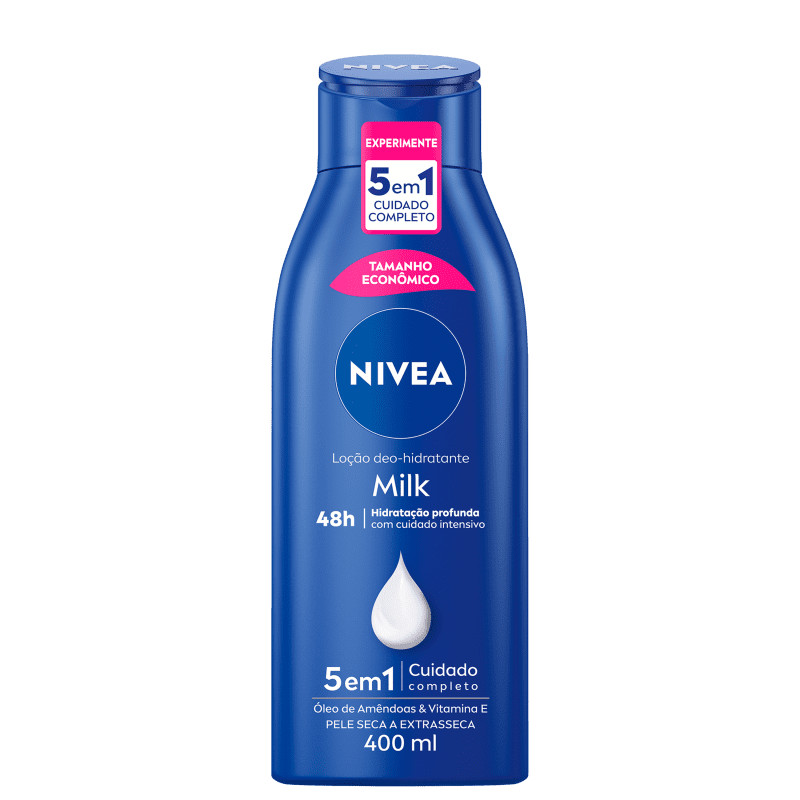 NIVEA Milk Pele Seca a Extrasseca
        
            
                 - Loção Hidratante 400... | Beleza Na Web (BR)